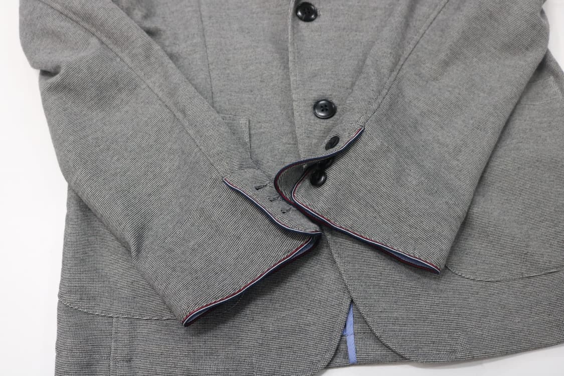 BEAMS HEART 빔즈하트 파이핑 디테일 멜란지 그레이 져지 자켓 상품이미지6