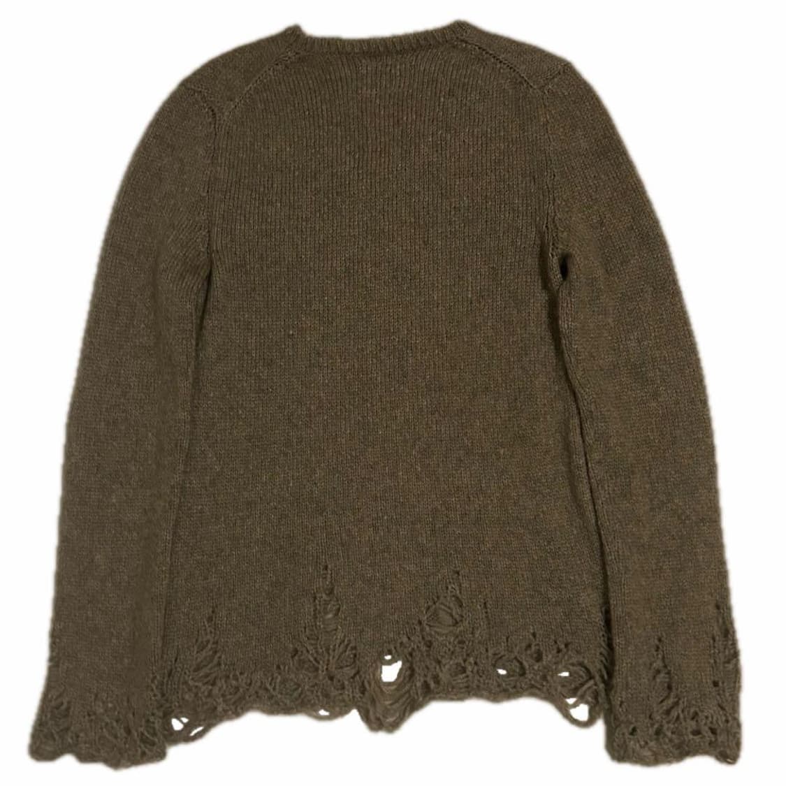 09AW 넘버나인 그런지 모헤어 데미지 니트 상품이미지2