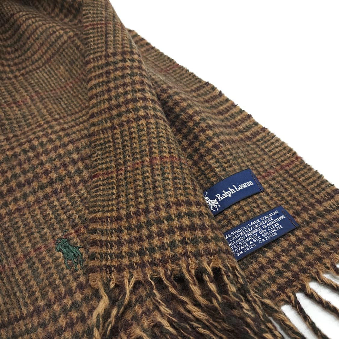 MX365 폴로 랄프로렌 캐시미어 블렌드 글렌체크 머플러 상품이미지5