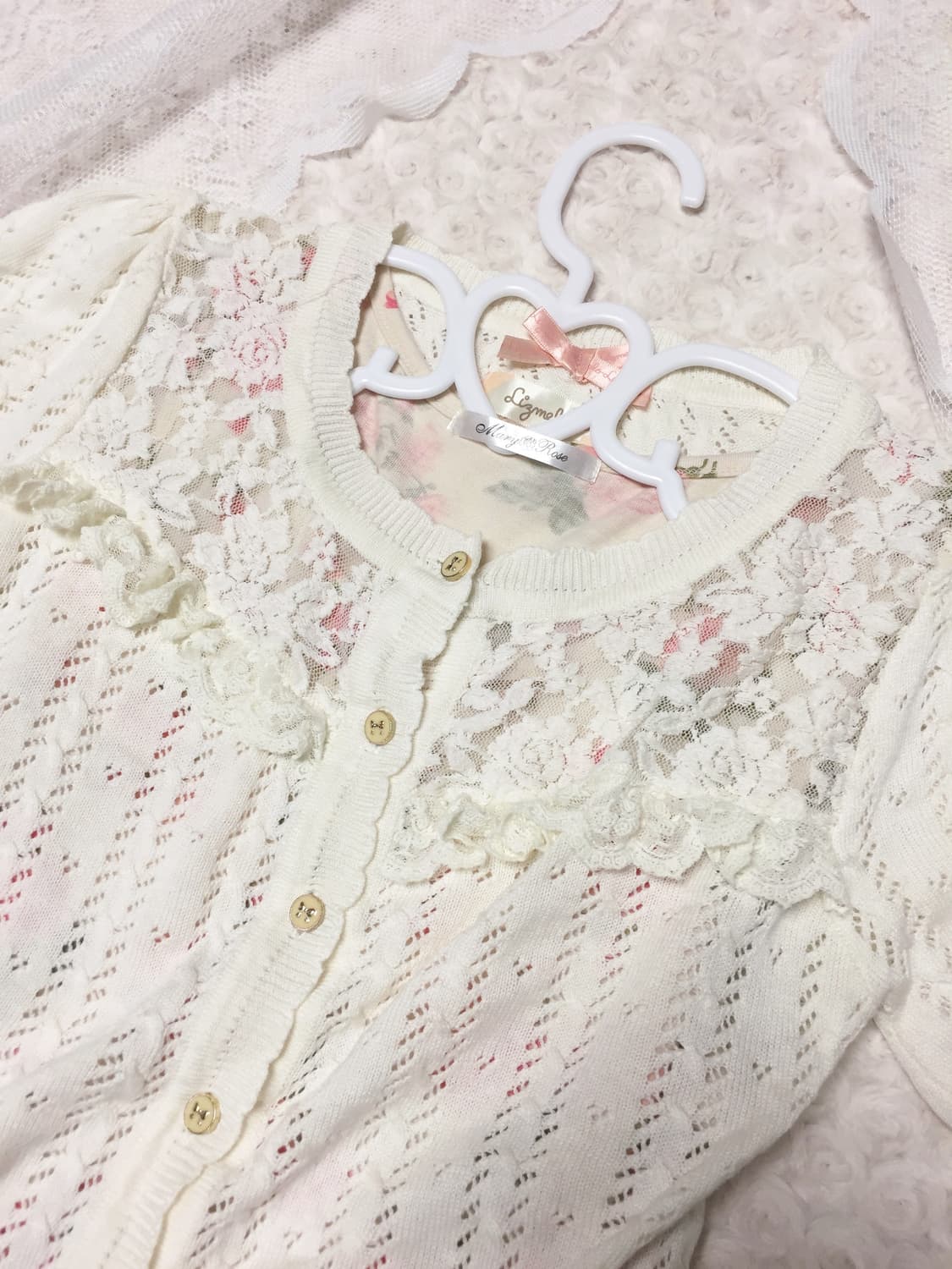 빈티지 리즈멜로 히메갸루 레이스 가디건 상품이미지2