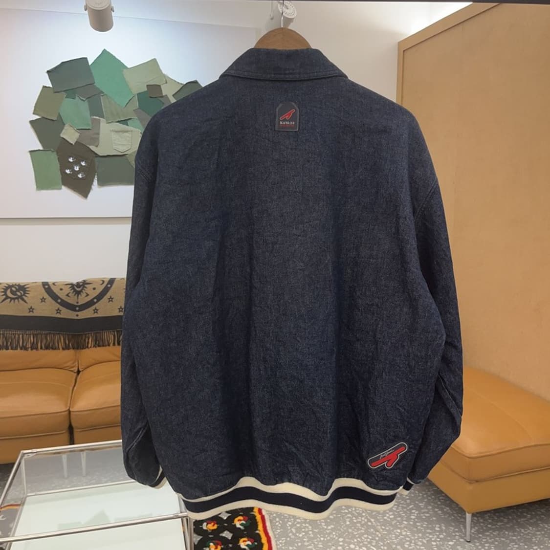 칼 카니 올드스쿨 힙합 데님 바시티 자켓 M C06686 상품이미지4