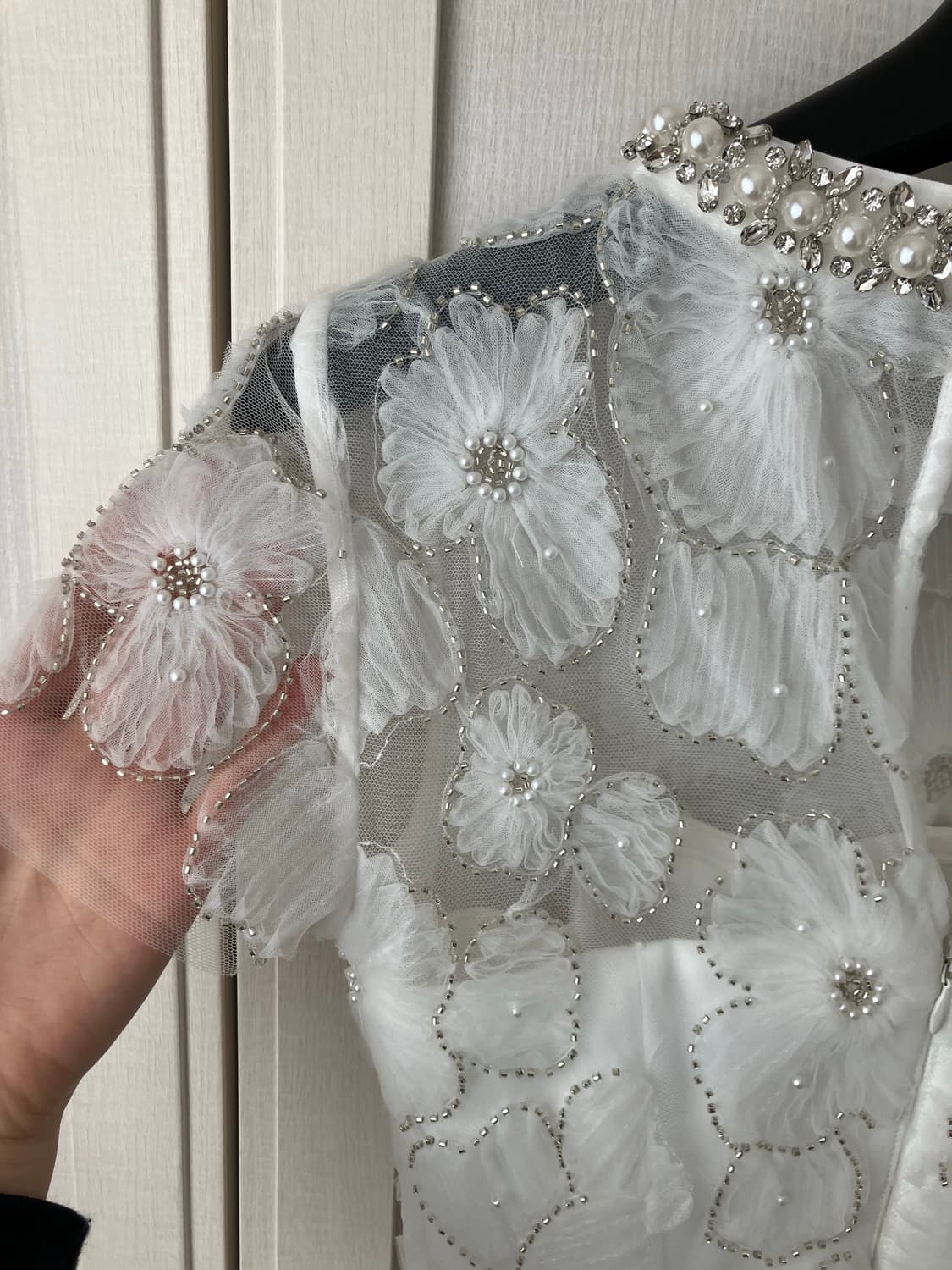 Self-Portrait 화이트 튤 드레스 상품이미지4