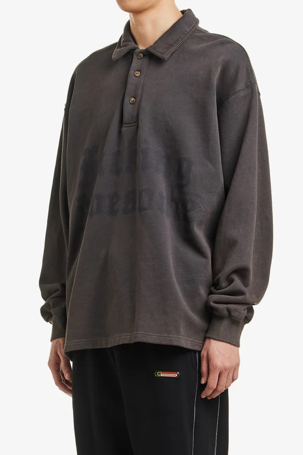 퍼킹어썸 블랙레터 럭비 다크 그레이 상품이미지2