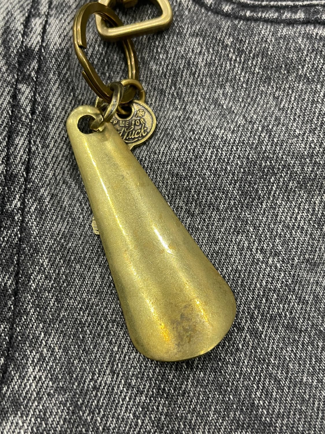 빈티지 황동 키링 / 구두주걱 브라스 키홀더 상품이미지3