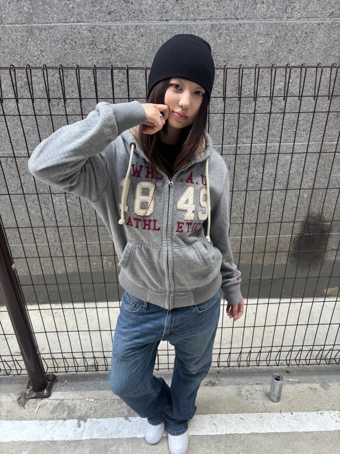 아베크롬비 그레이 후드집업 상품이미지1