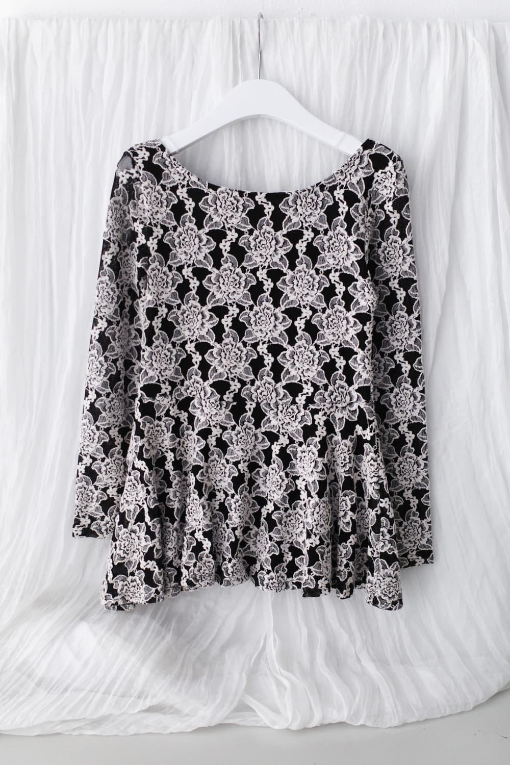 flower flared long sleeve  상품이미지2
