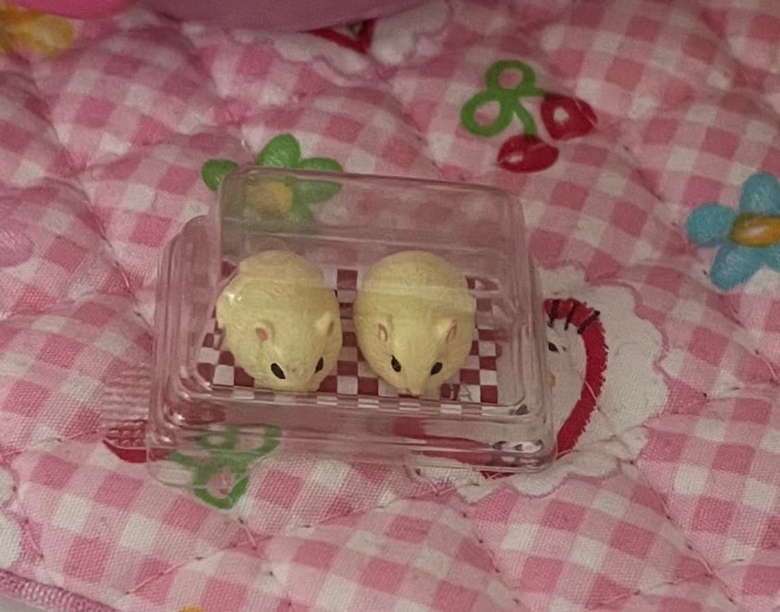 초미니 모찌 햄스터 가챠 피규어 마스코트 초소형 햄찌 소품 상품이미지1