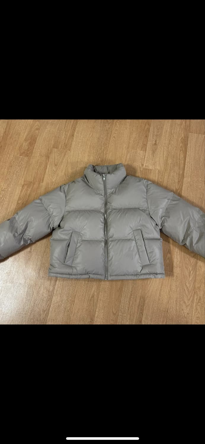 지오다노 한소희 숏패딩 베이지 S 상품이미지1