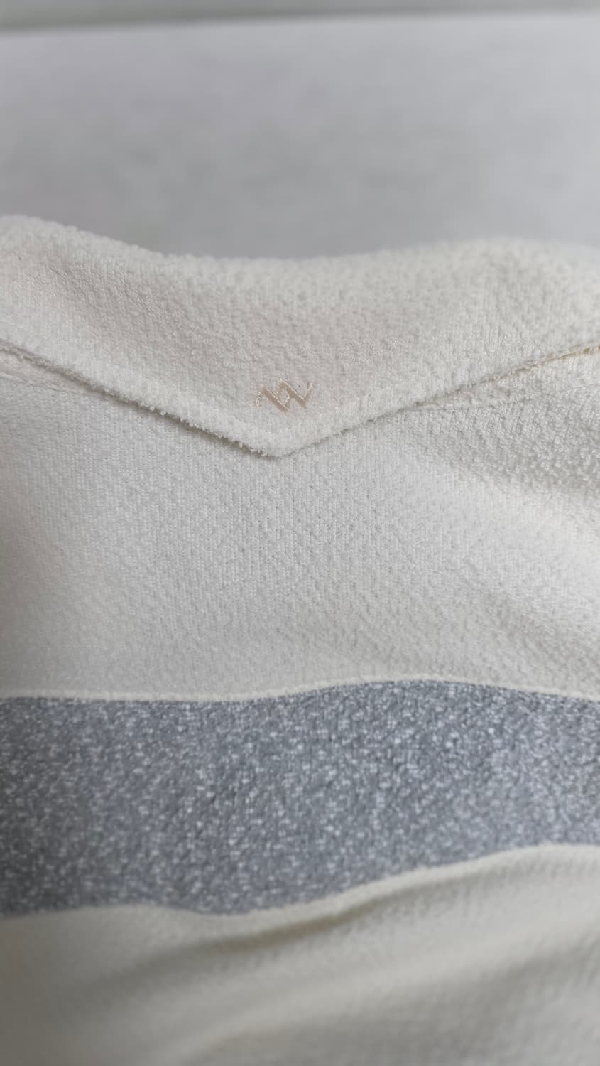 송지오 지제로 트위드 스트라이프 카라 티셔츠 XL 상품이미지5