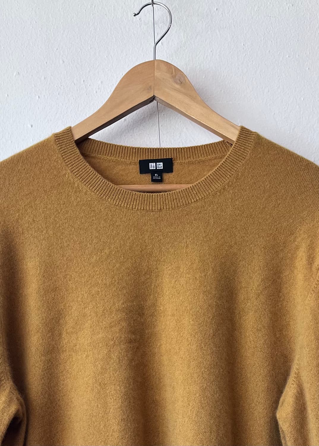 유니클로 남성 캐시미어100라운드니트 XL사이즈 상품이미지1