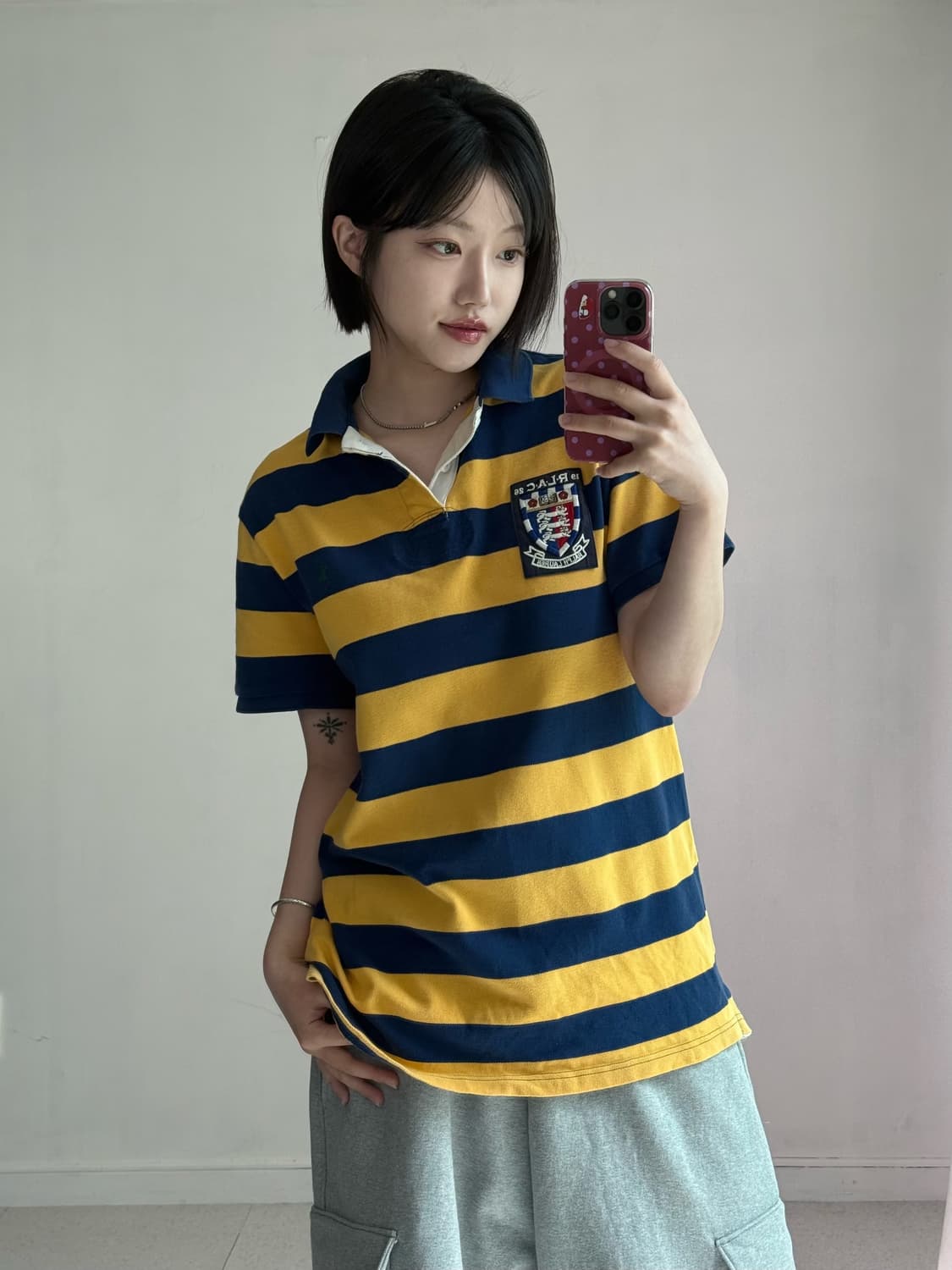 폴로 스트라이프 plac 피케이 티셔츠 상품이미지1