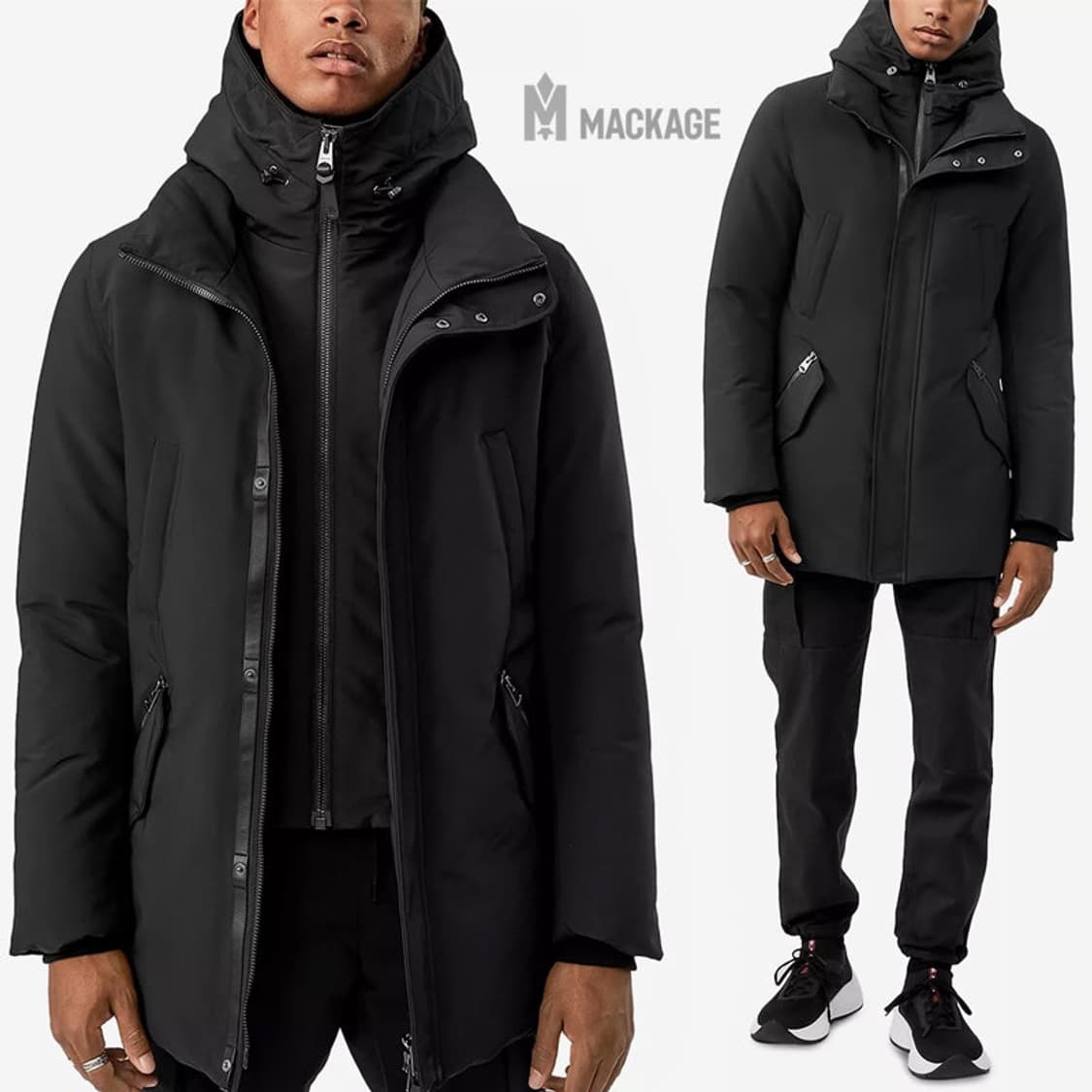 105호 맥케이지 에드워드 남성 패딩점퍼 다운 자켓 44사이즈 매장판  상품이미지1