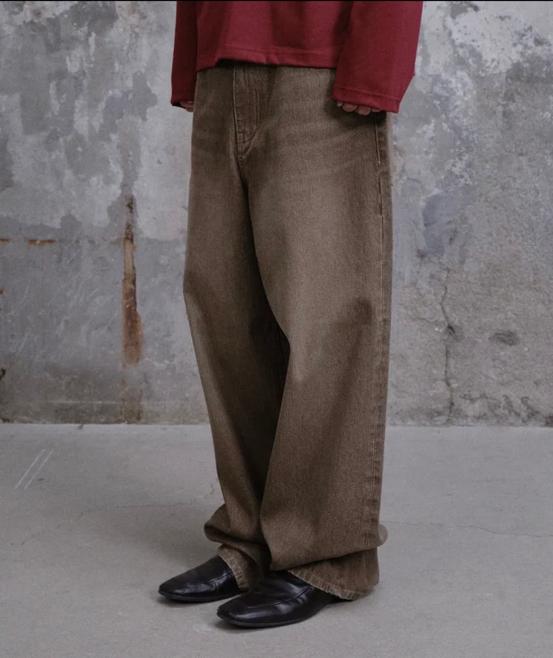 다이브인 브라운 와이드 데님  상품이미지1