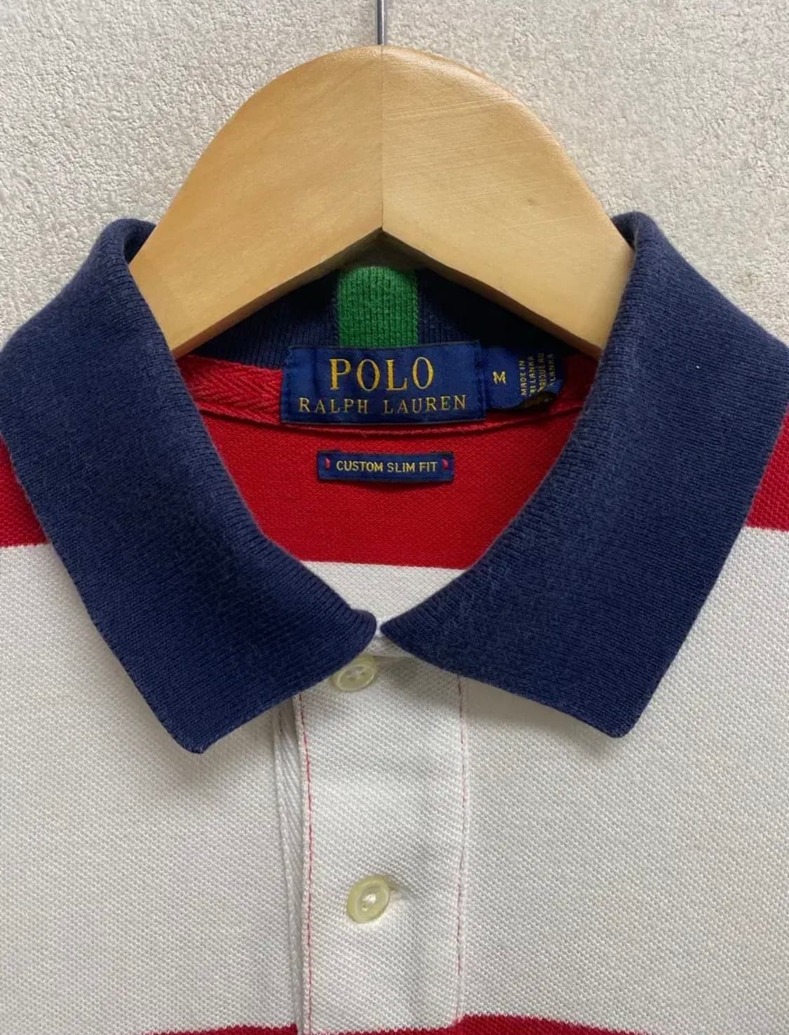 폴로 스트라이프 빅포니 PK 반팔티 M 상품이미지5