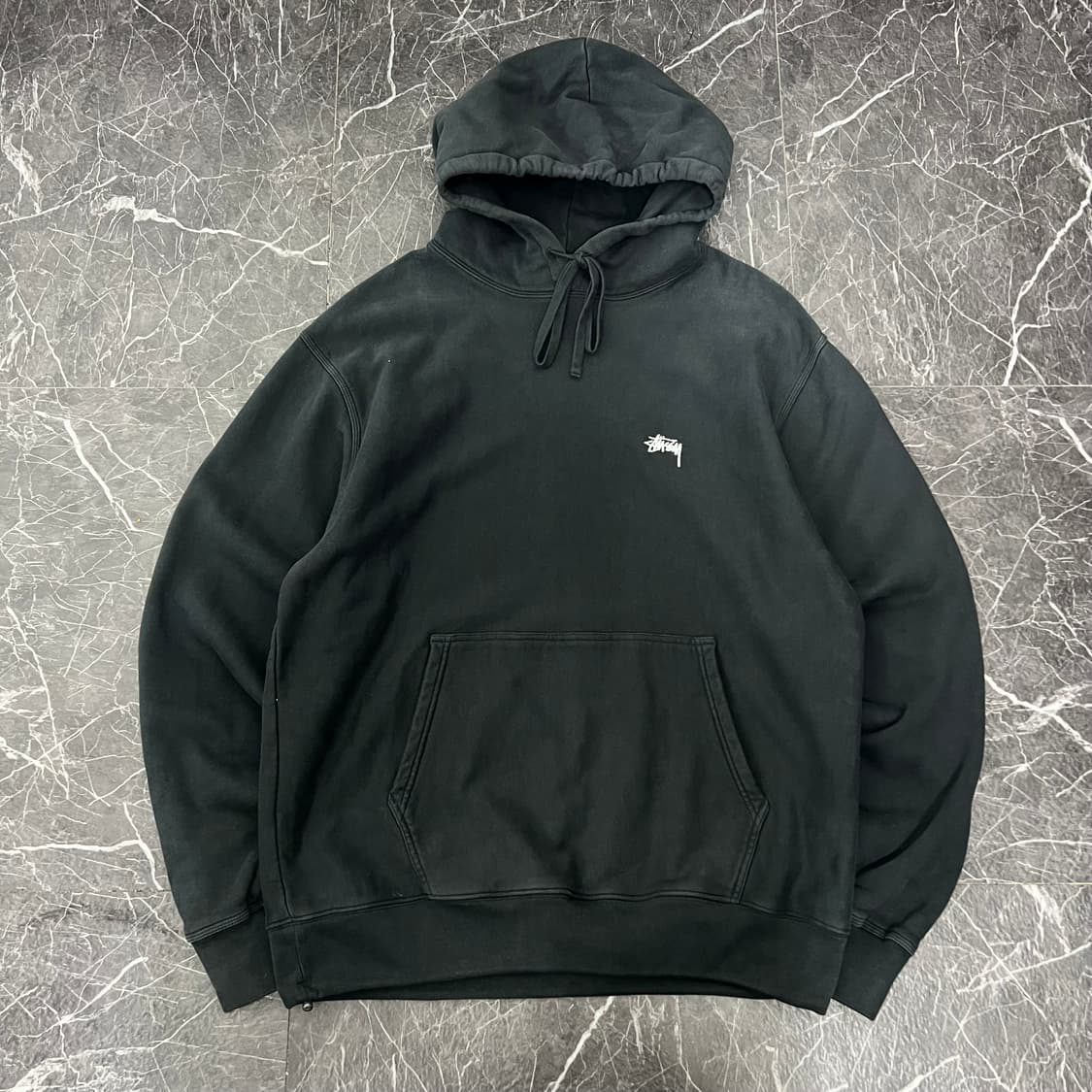 스투시 멀티 베이직 로고 후디 블랙 상품이미지2