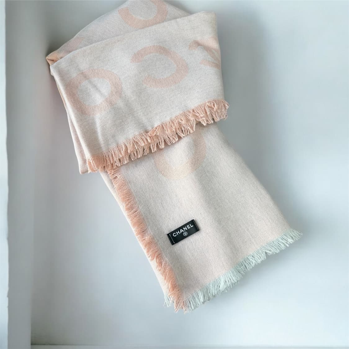 코코 샤넬 23-24FW 캐시미어 실크 대형 머플러 상품이미지7