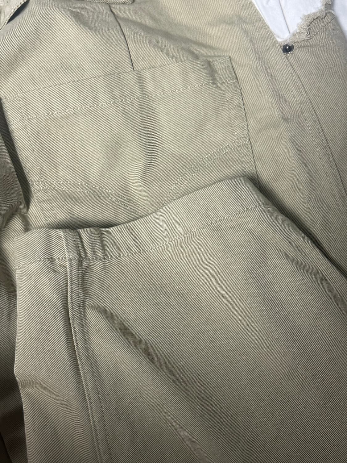 샵페어리 컷오프 코튼 맥시 팬츠 샌드베이지 상품이미지2