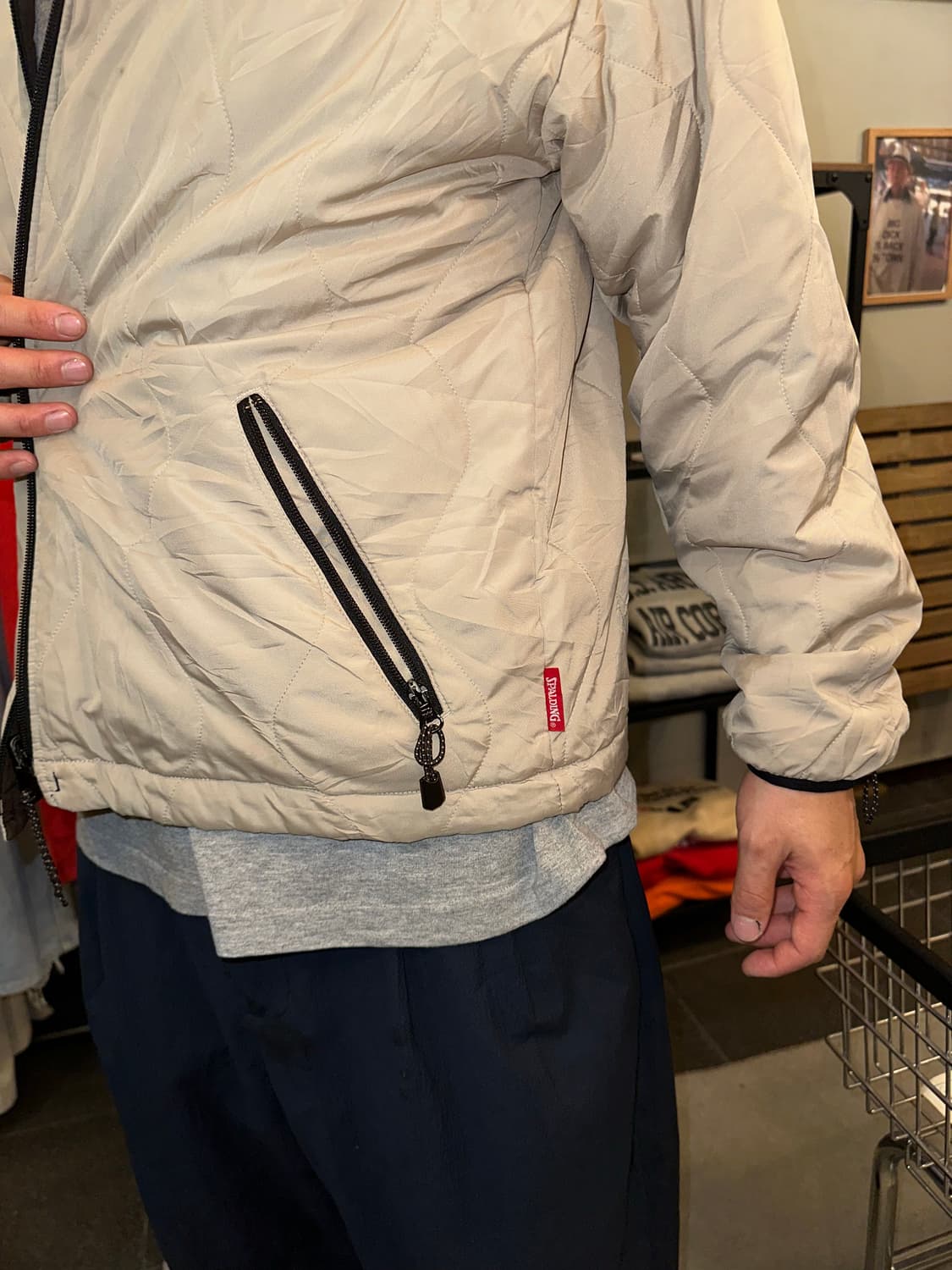 Spalding logo reversible nylon jacket 상품이미지9