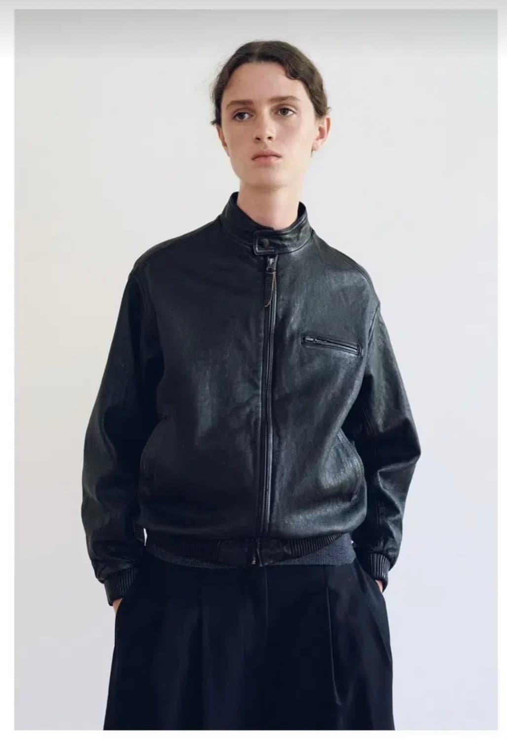 [구매] 낫띵리튼 레더 싱글 라이더 자켓 M 상품이미지1