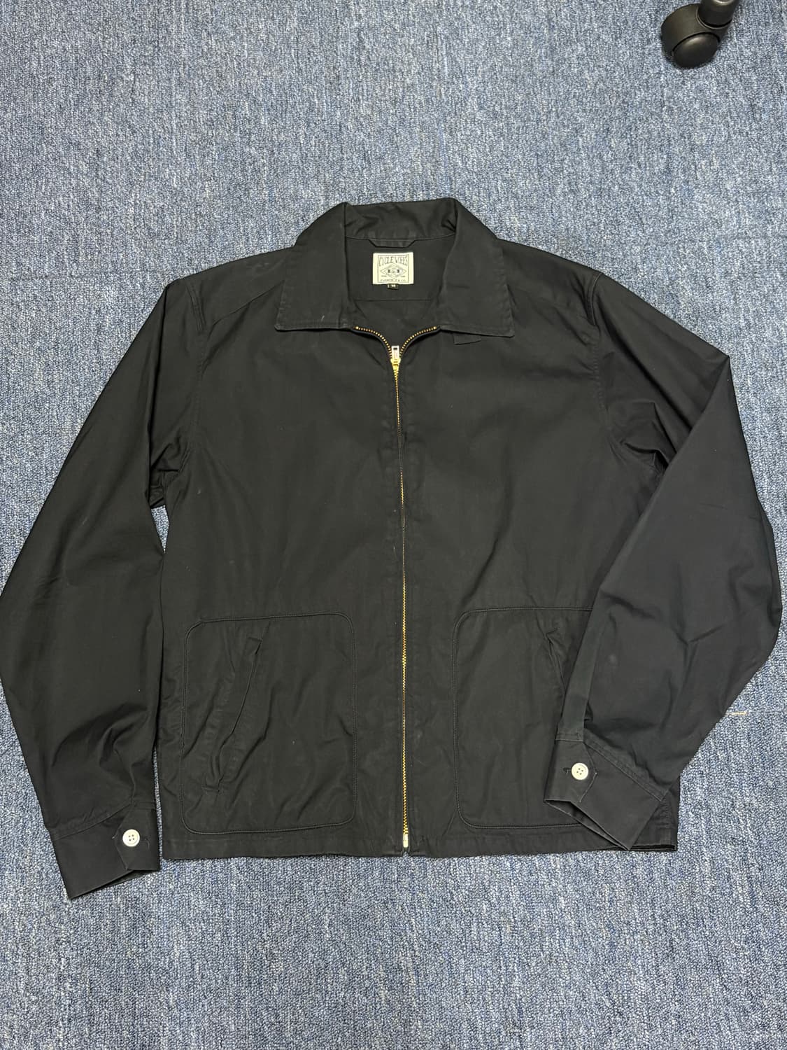 (M)일본 드리즐러 빈티지 스윙탑 자켓 블랙 버드노트 슈가케인 상품이미지1