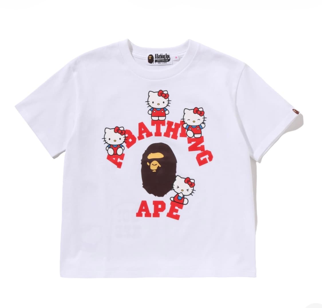 베이프 키티 콜라보 반팔티 S 상품이미지1