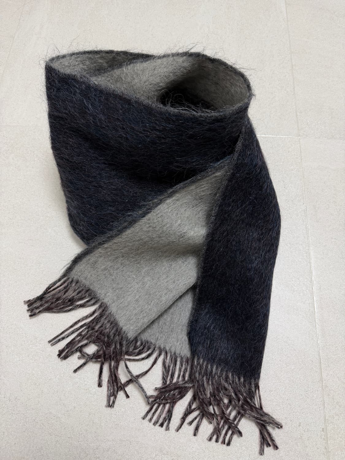 mohair big reversible fur muffler 상품이미지6