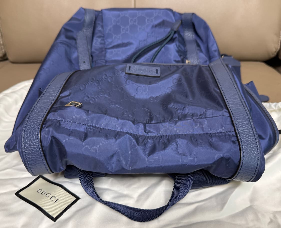 구찌 나일론 마이크로시마 백팩 네이비 상품이미지8