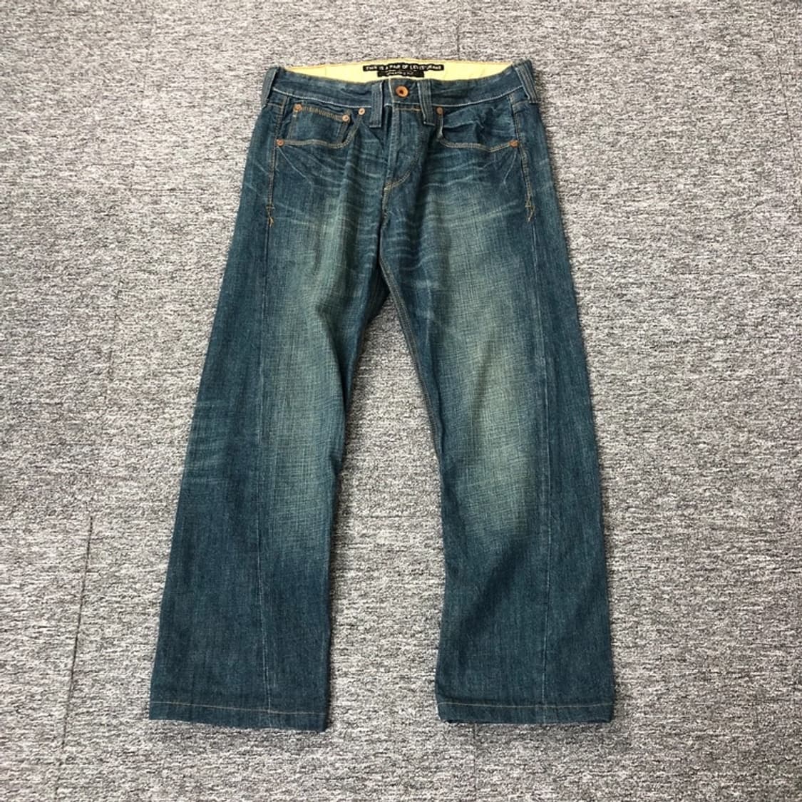 리바이스 정품 커브드 사선 데님팬츠 상품이미지5