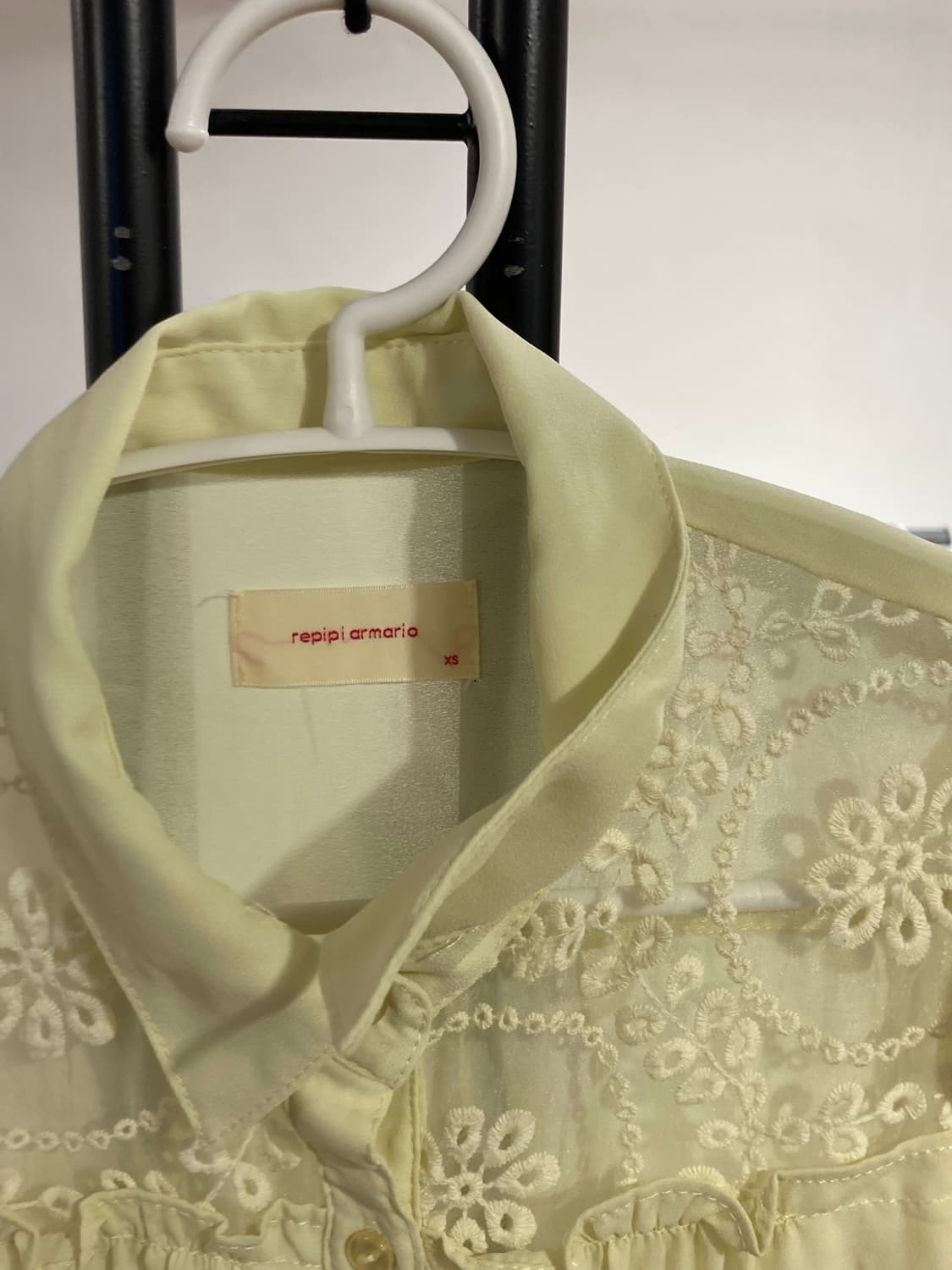 repipi armario 레이스 셔링 블라우스 / XS 사이즈 상품이미지6