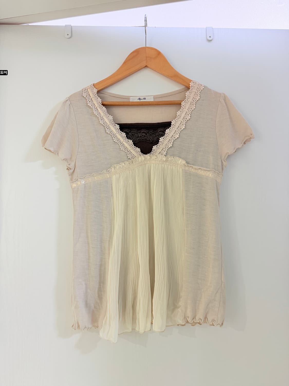 일본빈티지 페어리 레이스 블라우스 상품이미지1