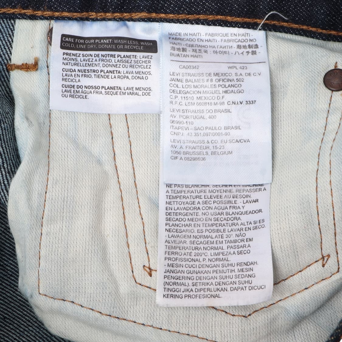 리바이스 501 오리지널핏 데님팬츠 상품이미지8