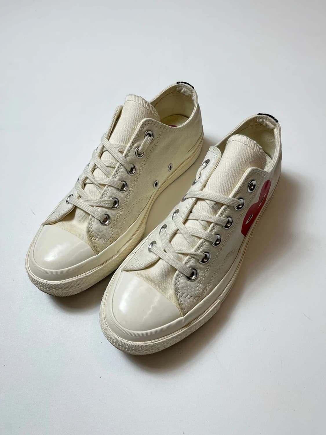 꼼데가르송 X 컨버스 척70 플레이 에그렛 로우 스니커즈 Q1400 상품이미지3