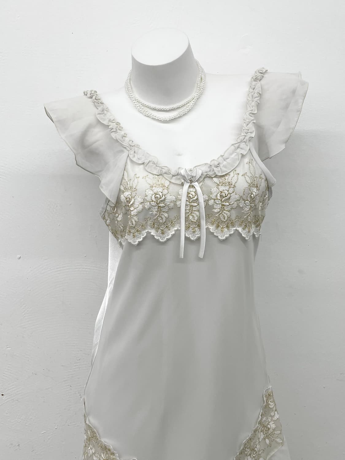 화이트페어리 레이스 프릴 슬립 상품이미지2