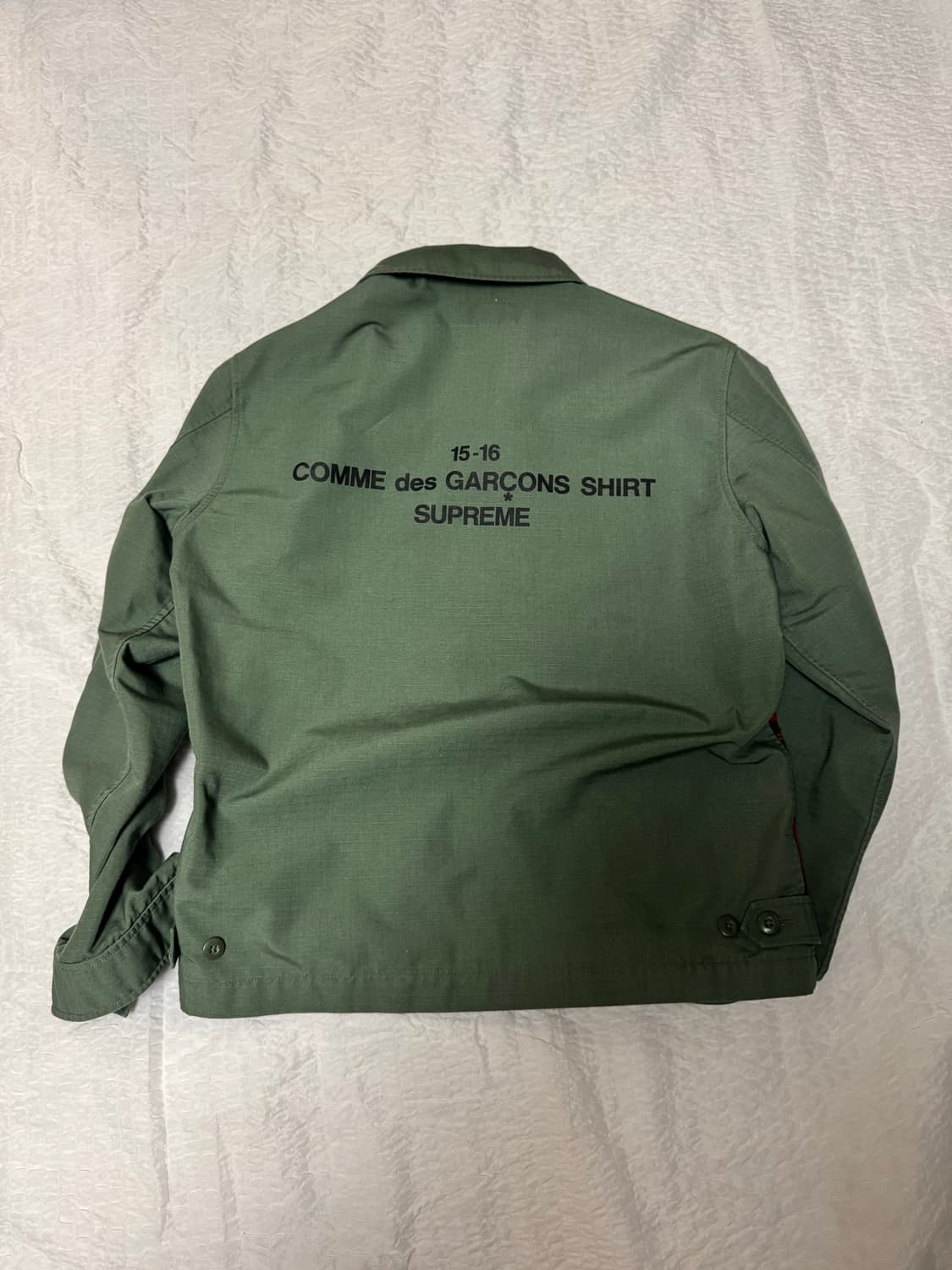 [L] 슈프림 꼼데가르송 워크 자켓 올리브 15FW 상품이미지2