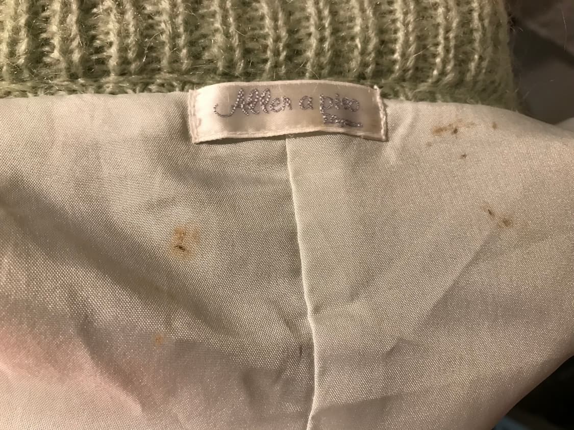 빈티지 모헤어 말차라떼 가디건 상품이미지5