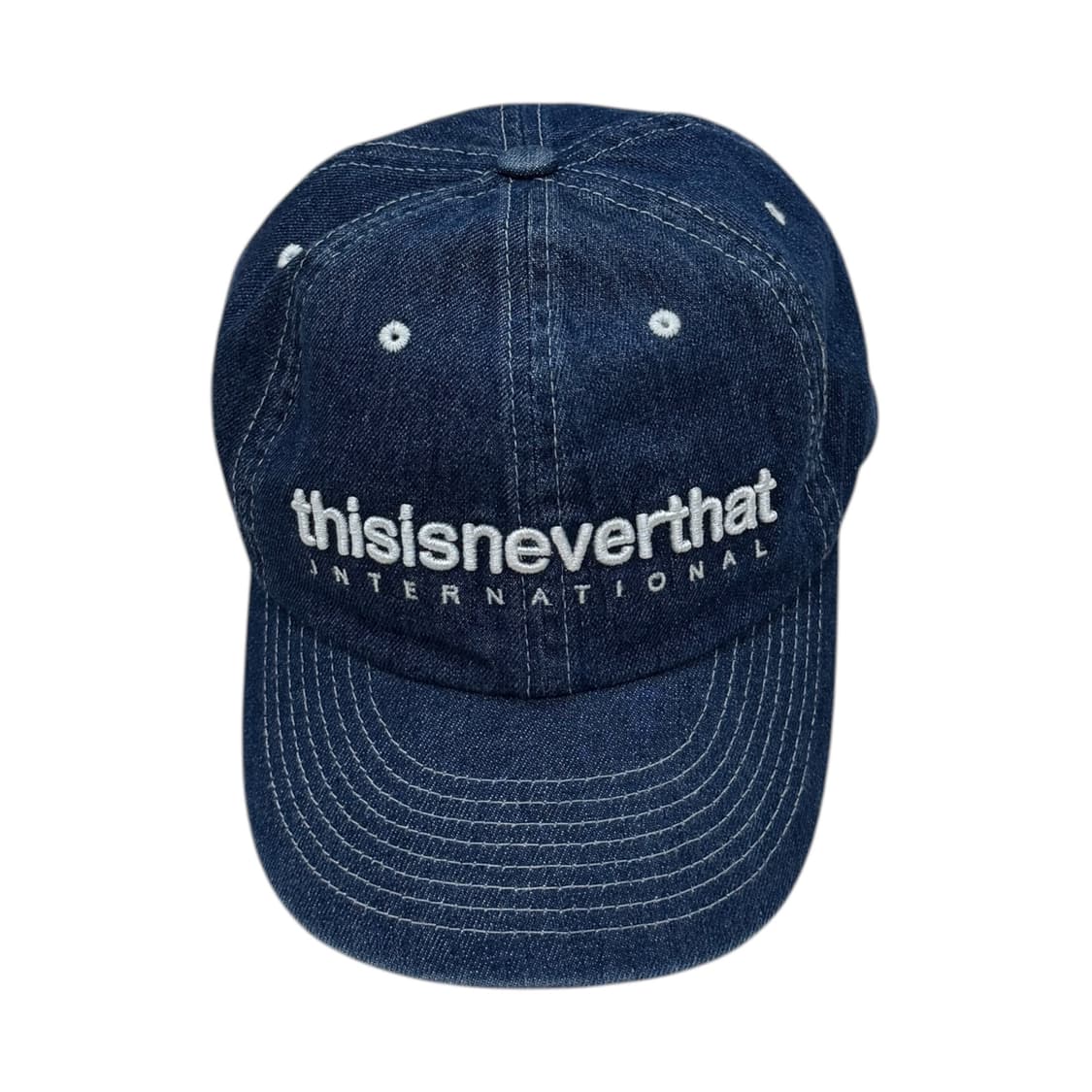 디스이즈네버댓 스펠로고 데님 볼캡 모자 상품이미지1
