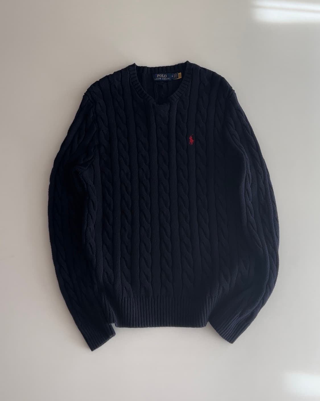 폴로 랄프로렌 케이블 니트 스웨터 M 상품이미지2
