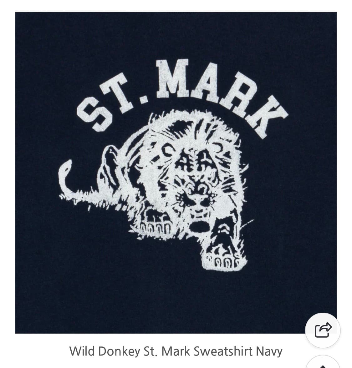 [와일드동키]세인트 마크 스웻셔츠 네이비_M size 상품이미지4