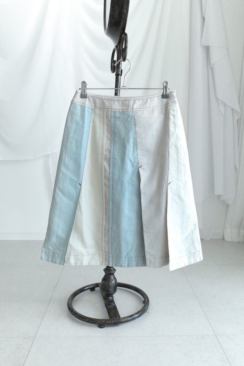 stripe patch skirt 상품이미지1