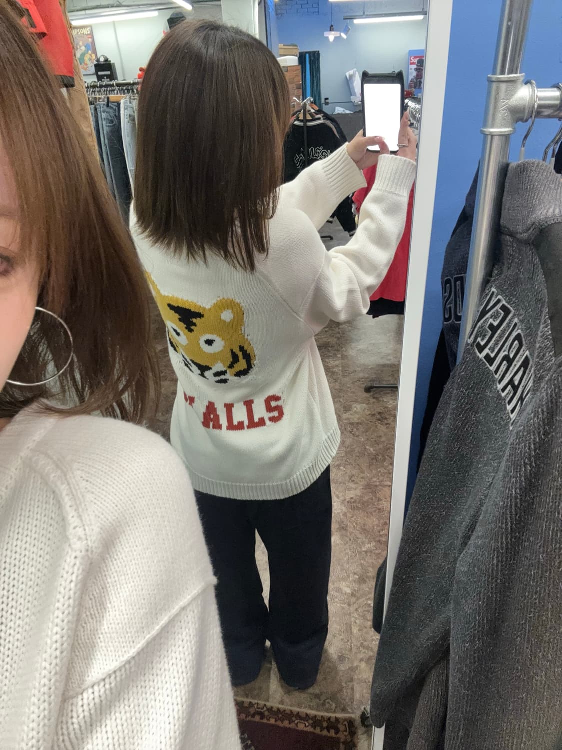 휴먼메이드 화이트 로고 니트스웨터 상품이미지3