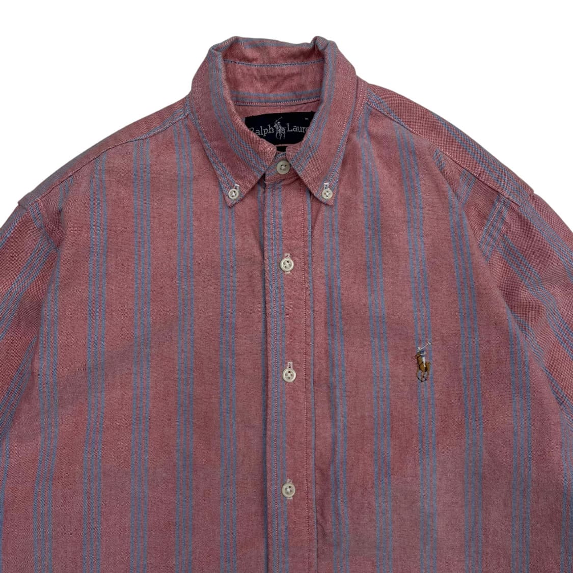 폴로 랄프로렌 옥스포드 소라 단가라 핑크 셔츠 S 상품이미지4