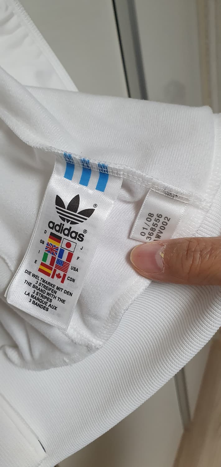 아디다스 독일1996 우븐 트랙 재킷 화이트 ( S ) 상품이미지5
