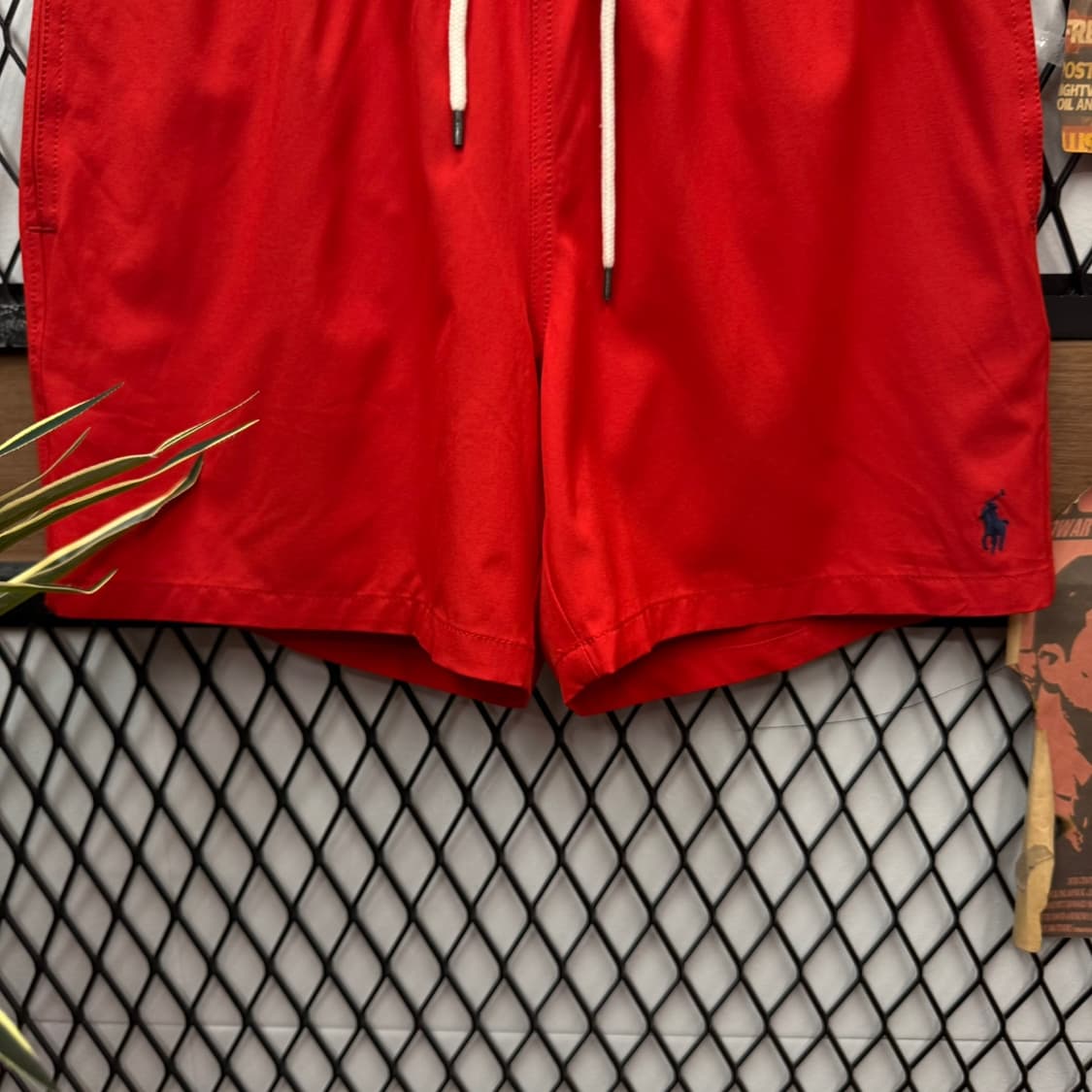 폴로 랄프로렌 트래블러 스윔 반바지 레드 상품이미지4