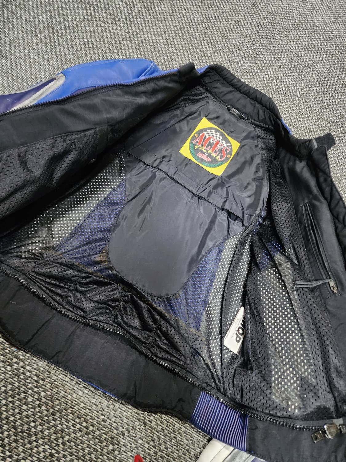 레이싱 레더 바이크 자켓  50사이즈  상품이미지4