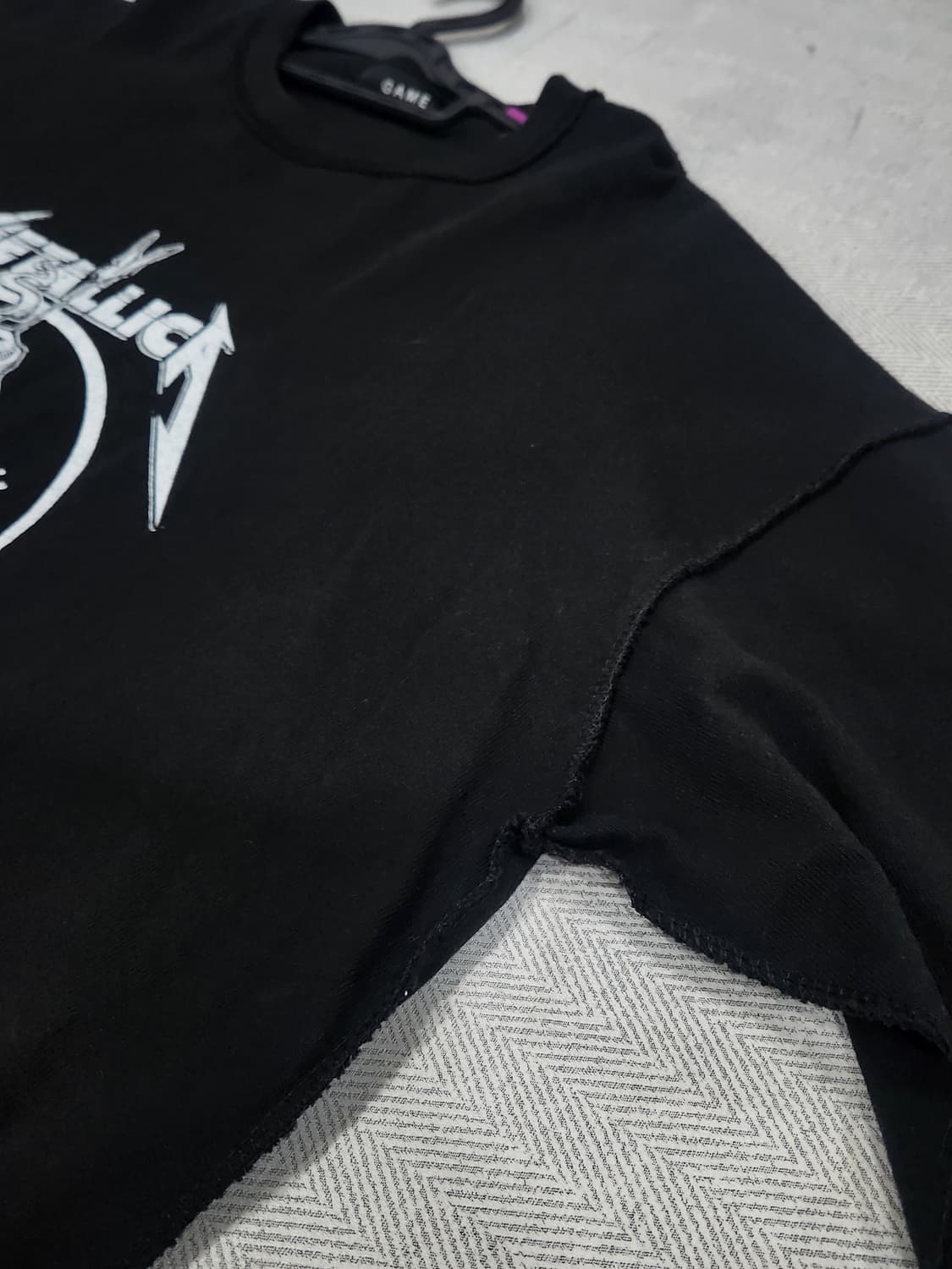 [XL] 메탈리카 아웃 스티치 롱슬리브 긴팔티 남성 105-110 상품이미지5