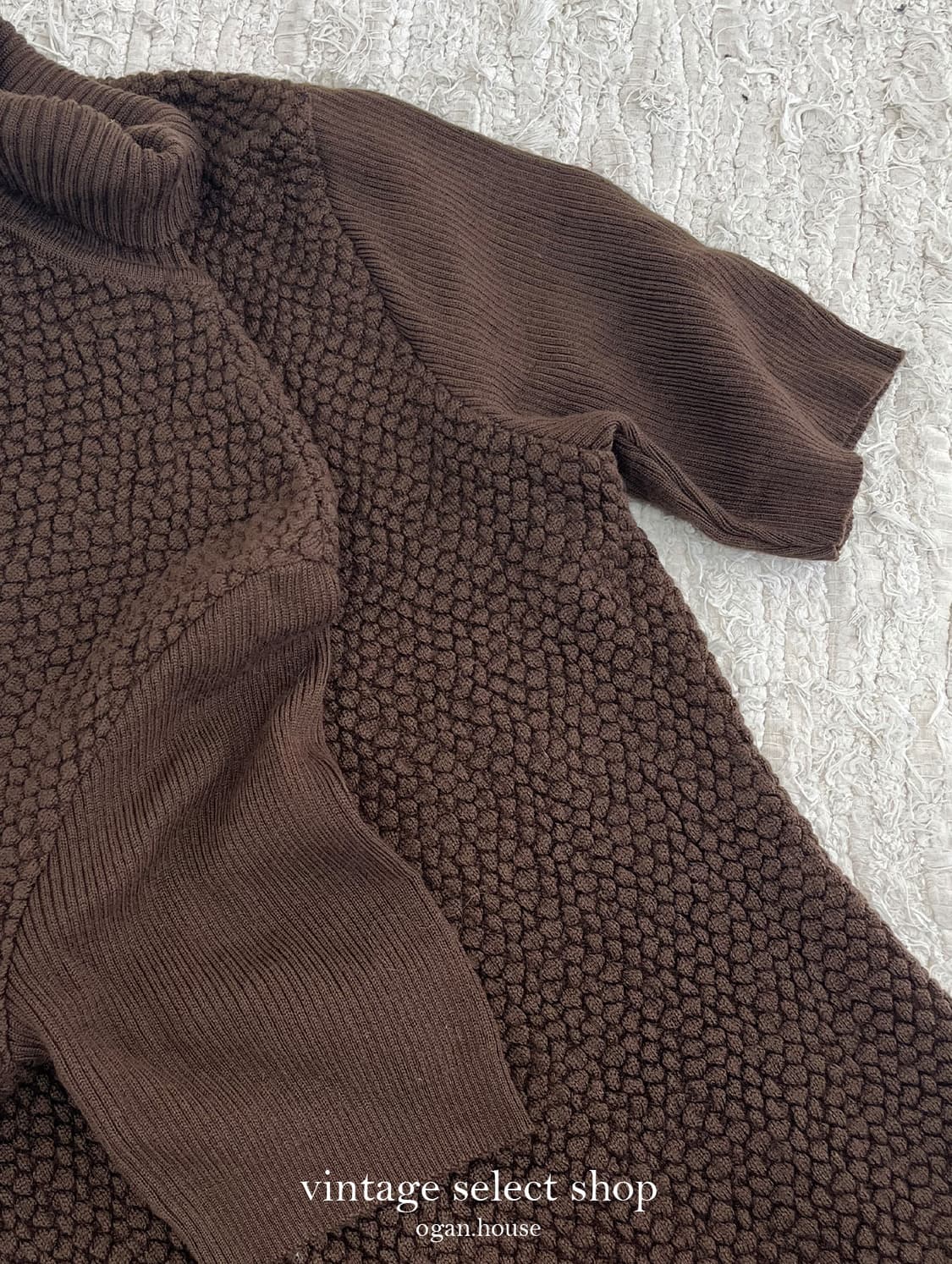 vintage acorn turtleneck knit top 상품이미지3