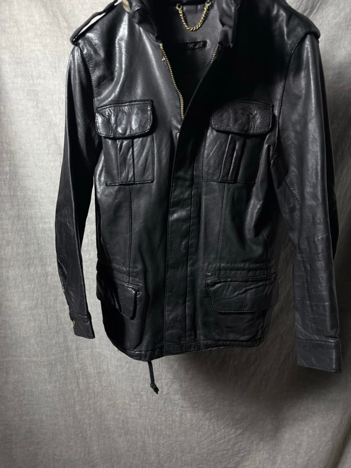 Sisii Leather Field Jacket 상품이미지4