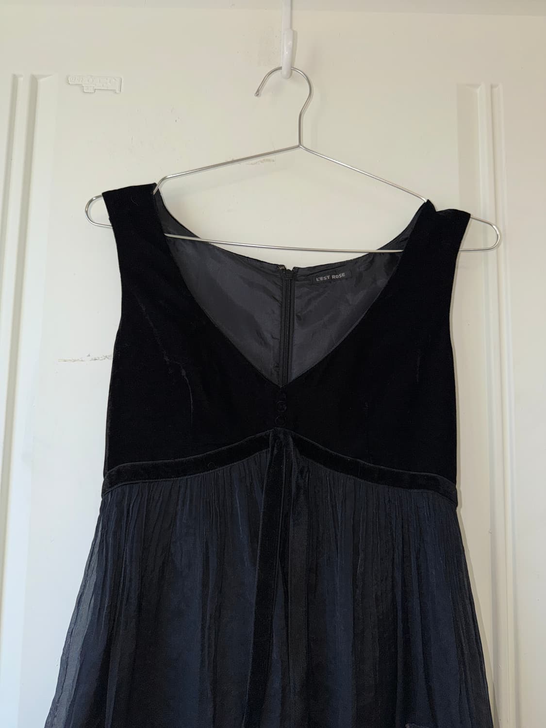 일본빈티지 연말룩 로즈 벨벳 원피스 상품이미지6