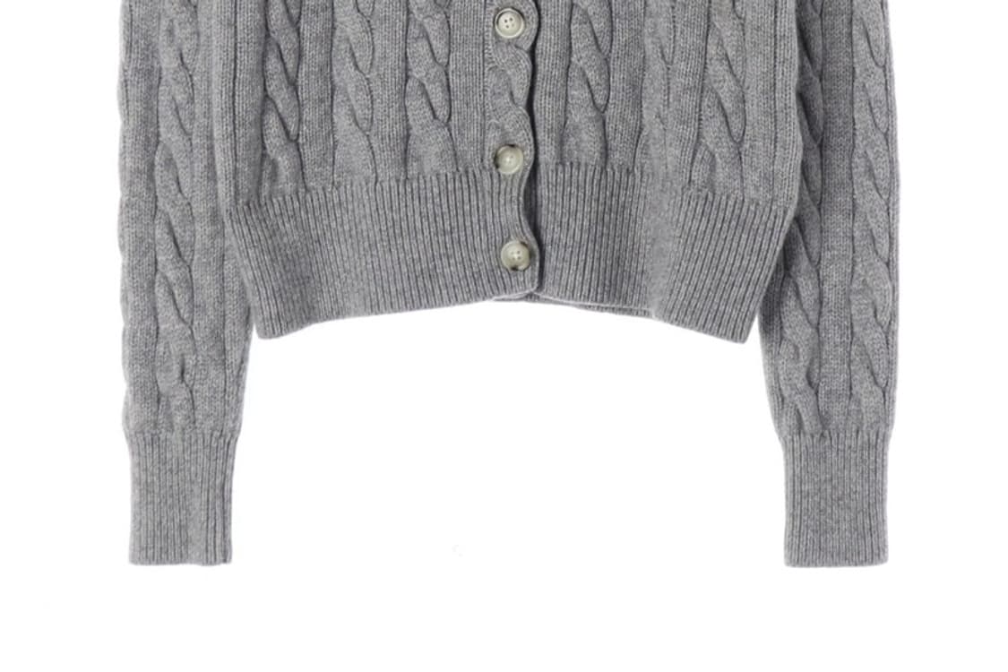 폴로 랄프로렌 울 캐시미어 케이블 가디건 L 상품이미지5