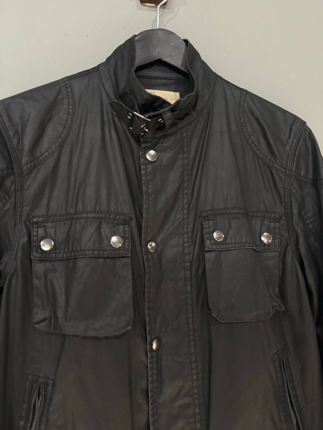 neck buckle pocket detail coating jk 상품이미지6